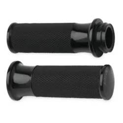 PartzBiz HD 07-321 - Arlen Ness Smooth Fusion Hand Grips Anodized Black Cable Style Motorcycle Bike PartzBiz HD 07-321 - Arlen Ness Smooth Fusion Hand Grips Anodized Black Cable Style Motorcycle Bike
