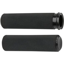 PartzBiz HD 07-327 - Arlen Ness Fly-By-Wire Fusion Knurled Rubber Hand Grips Black Handlebars Harley PartzBiz HD 07-327 - Arlen Ness Fly-By-Wire Fusion Knurled Rubber Hand Grips Black Handlebars Harley