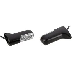 PartzBiz HD 12-741 - Arlen Ness สัญญาณไฟเลี้ยว LED สีแดงสีดำด้านหลังติดตั้ง Bolton 12V Harley 10-18 FX XL