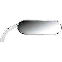 PartzBiz HD 13-407 - Arlen Ness Micro MIni กระจกมองหลังแบบวงรีกระจกนูน Chrome เมาท์แฮนด์ด้านขวา