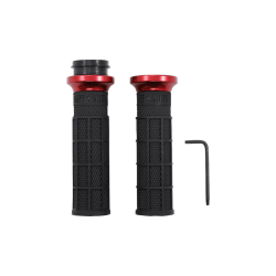 PartzBiz HD V31HCW-BB-R - ODI Hart-Luck Lock-On Grips Pair Black Red Billet Cable 1” Harley Big Twin XL PartzBiz HD V31HCW-BB-R - ODI Hart-Luck Lock-On Grips Pair Black Red Billet Cable 1” Harley Big Twin XL