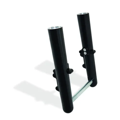 PartzBiz HD: 3442822-Arlen Ness Hot Legs Black Smooth Dual Disk Lowers Axle Set 08-13 Harley Touring
