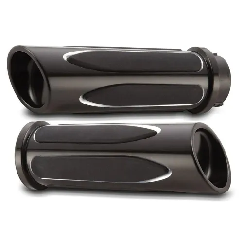 PartzBiz HD: 3443488-Arlen Ness Deep Cut Black Soft Touch Comfort Hand Grips Harley Throttle By Wire PartzBiz HD: 3443488-Arlen Ness Deep Cut Black Soft Touch Comfort Hand Grips Harley Throttle By Wire
