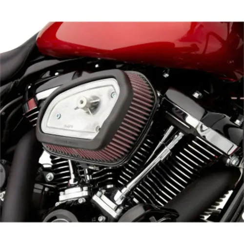 PartzBiz HD: 3443350-Arlen Ness Black Big Sucker เครื่องฟอกอากาศ Stage 1 ไส้กรอง Harley Touring M8 PartzBiz HD: 3443350-Arlen Ness Black Big Sucker เครื่องฟอกอากาศ Stage 1 ไส้กรอง Harley Touring M8