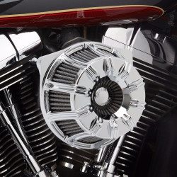 PartzBiz HD 18-940 - Arlen Ness Chrome 10 Gauge เครื่องฟอกอากาศ Inverted Big Sucker Harley Touring 08-16 PartzBiz HD 18-940 - Arlen Ness Chrome 10 Gauge เครื่องฟอกอากาศ Inverted Big Sucker Harley Touring 08-16