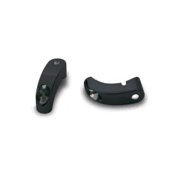 PartzBiz HD 12-738 - Arlen Ness Black Front Turn Signal Relocation 39MM Kit Harley Dyna FXR Sportster