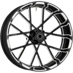 PartzBiz HD 10101-201-6500 - Arlen Ness Procross สีดำด้านหลัง 17‚ X 6.25‚” ขอบล้อ NON ABS Harley Touring 09+