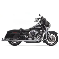 PartzBiz HD 1F17E33 - 33‚” Bassani Exhaust 2 1/4 Chrome Bagger Fishtail Slip-On ท่อท่อไอเสีย Harley Touring