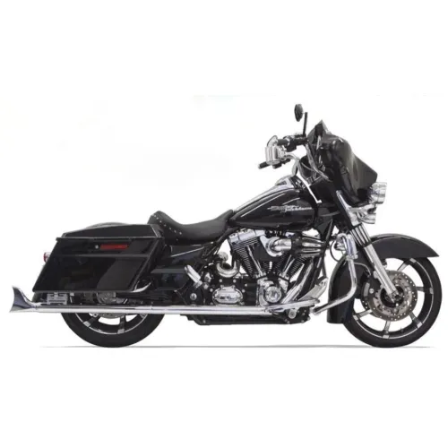 PartzBiz HD: 3485399-33‚” Bassani Exhaust 2 1/4 Chrome Bagger Fishtail Slip-On ท่อท่อไอเสีย Harley Touring