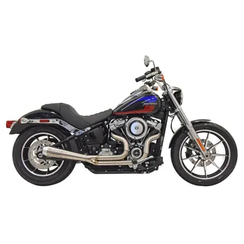 PartzBiz HD: 3481947-Bassani 50th Anniversary Road Rage III 2:1 Exhaust System Mufflers 18+ Softail