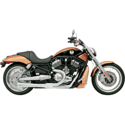 PartzBiz HD 1V12J - Bassani Road Rage 2-into-1 Exhaust Pipe Short Chrome Megaphone 4” Harley V-Rod PartzBiz HD 1V12J - Bassani Road Rage 2-into-1 Exhaust Pipe Short Chrome Megaphone 4” Harley V-Rod