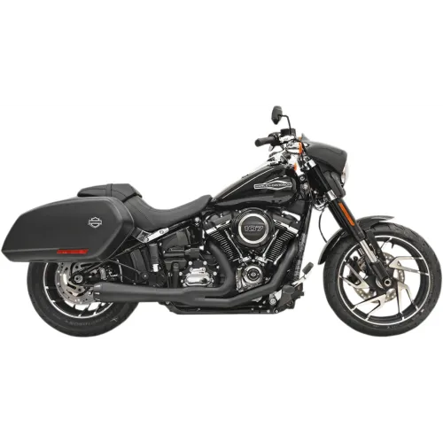 PartzBiz HD: 3481587-Bassani Road Rage 2 into 1 Exhaust System Header Black Megaphone Harley Softail PartzBiz HD: 3481587-Bassani Road Rage 2 into 1 Exhaust System Header Black Megaphone Harley Softail