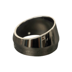 PartzBiz HD BESMS2MC - Bassani Slash-Cut End Cap Chrome Black Harley Road Rage Short Megaphone