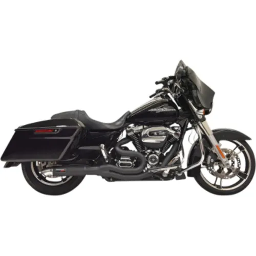 PartzBiz HD: 3476662-Bassani 2 into 1 Black Road Rage II Hot Rod Turnout Exhaust System 17+ Touring PartzBiz HD: 3476662-Bassani 2 into 1 Black Road Rage II Hot Rod Turnout Exhaust System 17+ Touring