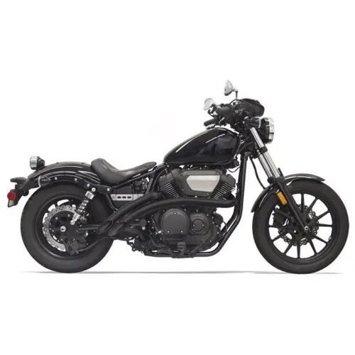 PartzBiz HD: 3442978-Bassani Black Radius Street Sweeper Exhaust System Pipes 2013-2017 Yamaha Bolt