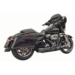 PartzBiz HD 1F42RB - Bassani Black Road Rage 2 into 1 Short Exhaust Pipe System 17+ Harley Touring PartzBiz HD 1F42RB - Bassani Black Road Rage 2 into 1 Short Exhaust Pipe System 17+ Harley Touring
