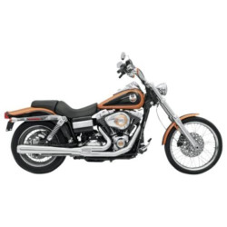 PartzBiz HD 13111J - Bassani Chrome Long 2 into 1 2-1 Road Rage Exhaust Pipe 2006-2017 Harley Dyna
