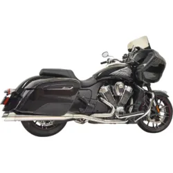 PartzBiz HD 8H16S - Bassani Chrome Performance True Dual Exhaust Pipes System Indian Challenger 2020