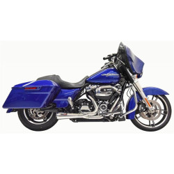 PartzBiz HD 1F42R - Bassani Chrome Road Rage 2 เป็น 1 ระบบท่อไอเสียสั้น 17+ Harley Touring