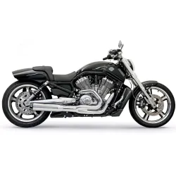 PartzBiz HD 1V38R - Bassani Chrome Road Rage B1 II Power 2 เป็น 1 ระบบท่อไอเสีย Harley V-Rod