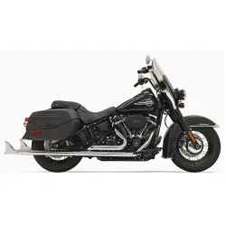 PartzBiz HD 1S86E-33 - Bassani Chrome True Dual Exhaust 33‚” Fishtail 2-2 Harley Softail M8 No Baffles PartzBiz HD 1S86E-33 - Bassani Chrome True Dual Exhaust 33‚” Fishtail 2-2 Harley Softail M8 No Baffles