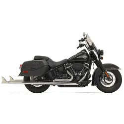 PartzBiz HD 1S86E-39 - Bassani Chrome True Dual Exhaust 39‚” 2.25‚” Fishtail Harley Softail M8 ไม่มีแผ่นกั้น PartzBiz HD 1S86E-39 - Bassani Chrome True Dual Exhaust 39‚” 2.25‚” Fishtail Harley Softail M8 ไม่มีแผ่นกั้น