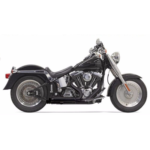 PartzBiz HD: 3443033-Bassani Pro-Street Black Turn Out Ends Full Exhaust System Pipes Harley Softail PartzBiz HD: 3443033-Bassani Pro-Street Black Turn Out Ends Full Exhaust System Pipes Harley Softail