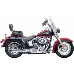 PartzBiz HD 1S12R - Bassani Road Rage II Mega Power Chrome 2 Into 1 Exhaust Pipe System Short Harley PartzBiz HD 1S12R - Bassani Road Rage II Mega Power Chrome 2 Into 1 Exhaust Pipe System Short Harley