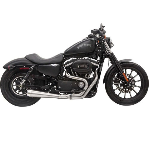 PartzBiz HD: 3453711-Bassani Stainless Steel 2 into 1 Road Rage III SS3 Exhaust Pipe Harley Sportster