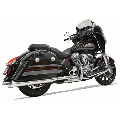 PartzBiz HD: 3465079-Bassani True Duals 2 Into 2 Exhaust System Pipes Indian 14+ Chieftain Roadmaster