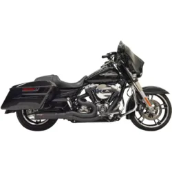 PartzBiz HD 1F68B - Black Bassani 2 into 1 Road Rage II Hot Rod Turnout Exhaust System 07-16 Touring PartzBiz HD 1F68B - Black Bassani 2 into 1 Road Rage II Hot Rod Turnout Exhaust System 07-16 Touring