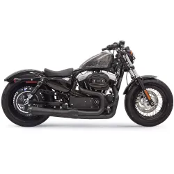 PartzBiz HD 1X32RB - Black Bassani Mega Power 2 into 1 Road Rage II Exhaust Pipe System Sportster XL PartzBiz HD 1X32RB - Black Bassani Mega Power 2 into 1 Road Rage II Exhaust Pipe System Sportster XL
