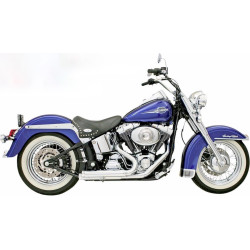 PartzBiz HD 1S24F - New Bassani Pro-Street Chrome Slash Cut Full Exhaust System Pipes Harley Softail PartzBiz HD 1S24F - New Bassani Pro-Street Chrome Slash Cut Full Exhaust System Pipes Harley Softail