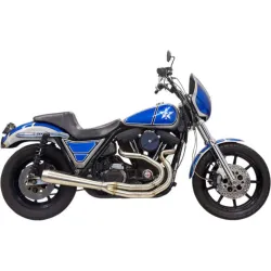 PartzBiz HD 1FXR2SS - Bassani 2 เป็น 1 2-1 Road Rage III ท่อไอเสียเต็มท่อ 3 ขั้นตอน FXR Megaphone