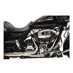 PartzBiz HD 1F24A - Bassani 2x2 2 เป็น 2 หัวคู่ท่อท่อไอเสีย Harley 17+ M8 Touring