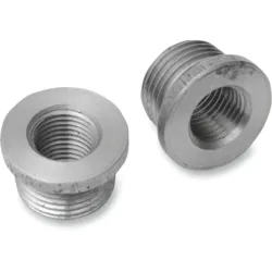 PartzBiz HD 102P2 - อะแดปเตอร์ Bassani ลด 02 O2 เซนเซอร์ พอร์ต Bungs 18 มม. ถึง 12 มม. ปลั๊ก Harley