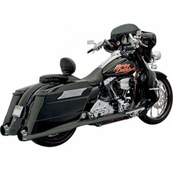 PartzBiz HD 1F56RB - Bassani Black Bagger Stepped True Duals Exhaust B1 Mufflers 95-16 Harley Touring PartzBiz HD 1F56RB - Bassani Black Bagger Stepped True Duals Exhaust B1 Mufflers 95-16 Harley Touring