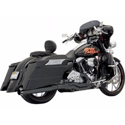 PartzBiz HD FLH-777B - Bassani Black Road Rage II 2 into 1 B1 Power Exhaust Pipe System Harley Touring PartzBiz HD FLH-777B - Bassani Black Road Rage II 2 into 1 B1 Power Exhaust Pipe System Harley Touring