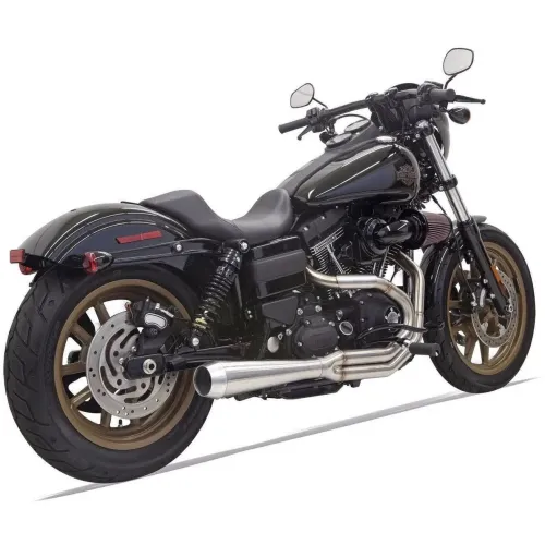 PartzBiz HD: 3443039-Bassani Road Rage 3 Exhaust 2 into 1 Pipe Harley Dyna 1991-2017 Stainless Steel