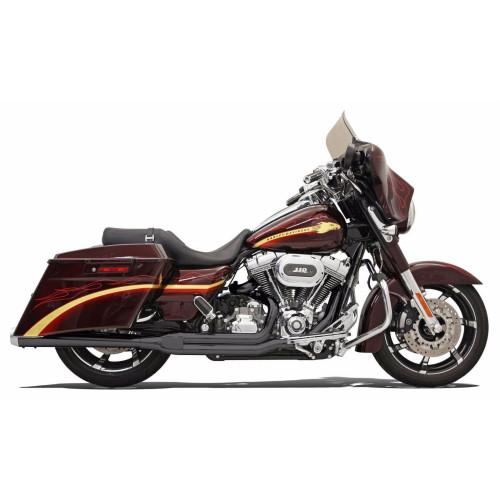 PartzBiz HD: 3444100-Bassani Road Rage Black 2 Into 1 ท่อไอเสีย Harley Touring Bagger 2010-2016 PartzBiz HD: 3444100-Bassani Road Rage Black 2 Into 1 ท่อไอเสีย Harley Touring Bagger 2010-2016