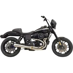 PartzBiz HD 1D3SS - Bassani Road Rage High Horsepower Exhaust 2 into 1 Pipe Harley Dyna Stainless SS