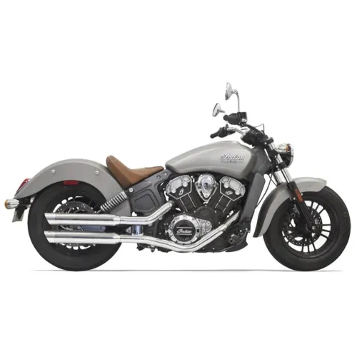 PartzBiz HD: 3465075-Bassani 3” Chrome Classic Slip On Mufflers Slash Cut Exhaust Indian 17-19 Scout PartzBiz HD: 3465075-Bassani 3” Chrome Classic Slip On Mufflers Slash Cut Exhaust Indian 17-19 Scout