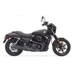PartzBiz HD 1587RB - Bassani 4‚” ท่อไอเสีย Slip-On Straight Cut สีดำ Harley Street XG500 XG750