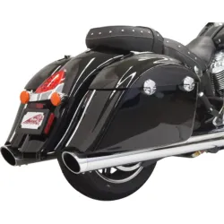 PartzBiz HD 8C17S - Bassani 4 Performance Slip-On Mufflers Exhaust Indian 14-19 Chieftain Roadmaster