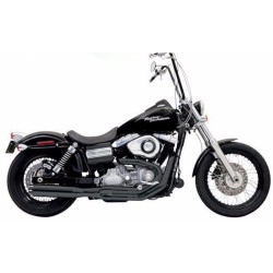 PartzBiz HD 1D18RB - Bassani Black Road Rage B1 II Power 2 into 1 Upsweep Exhaust System Harley Dyna PartzBiz HD 1D18RB - Bassani Black Road Rage B1 II Power 2 into 1 Upsweep Exhaust System Harley Dyna