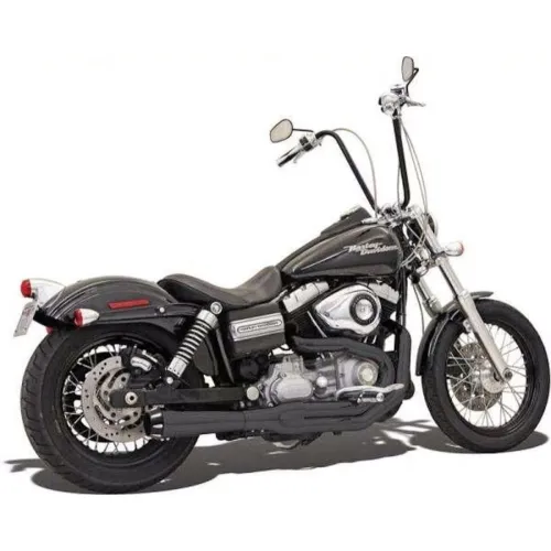 PartzBiz HD: 3442982-Bassani Black Road Rage II Mega Phone Power 2 into 1 Exhaust Pipe Harley Dyna PartzBiz HD: 3442982-Bassani Black Road Rage II Mega Phone Power 2 into 1 Exhaust Pipe Harley Dyna