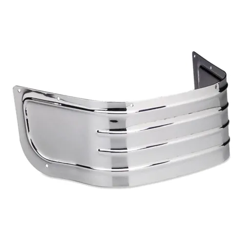PartzBiz HD: 3459945-Chrome Replacement Ribbed Fender กระโปรงเคล็ดลับ Harley Softail Touring Electra Glide