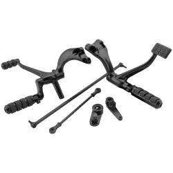 PartzBiz HD 56220 - Black Forward Controls Control Kit Soft Footpeg Set 2004-2013 Harley Sportster PartzBiz HD 56220 - Black Forward Controls Control Kit Soft Footpeg Set 2004-2013 Harley Sportster