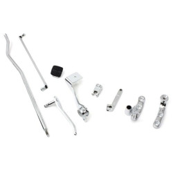 PartzBiz HD 56269 - Chrome Forward Controls Control Kit Stock Length w/o Pegs 2006-2017 Harley Dyna PartzBiz HD 56269 - Chrome Forward Controls Control Kit Stock Length w/o Pegs 2006-2017 Harley Dyna