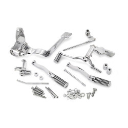 PartzBiz HD 56042 - Complete Chrome Forward Controls Control Kit With Foot Pegs Footpegs Harley FXR PartzBiz HD 56042 - Complete Chrome Forward Controls Control Kit With Foot Pegs Footpegs Harley FXR